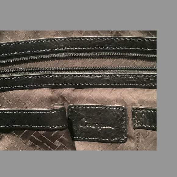 Cole Haan Black Leather Shoulder Handbag - Picture 14 of 16